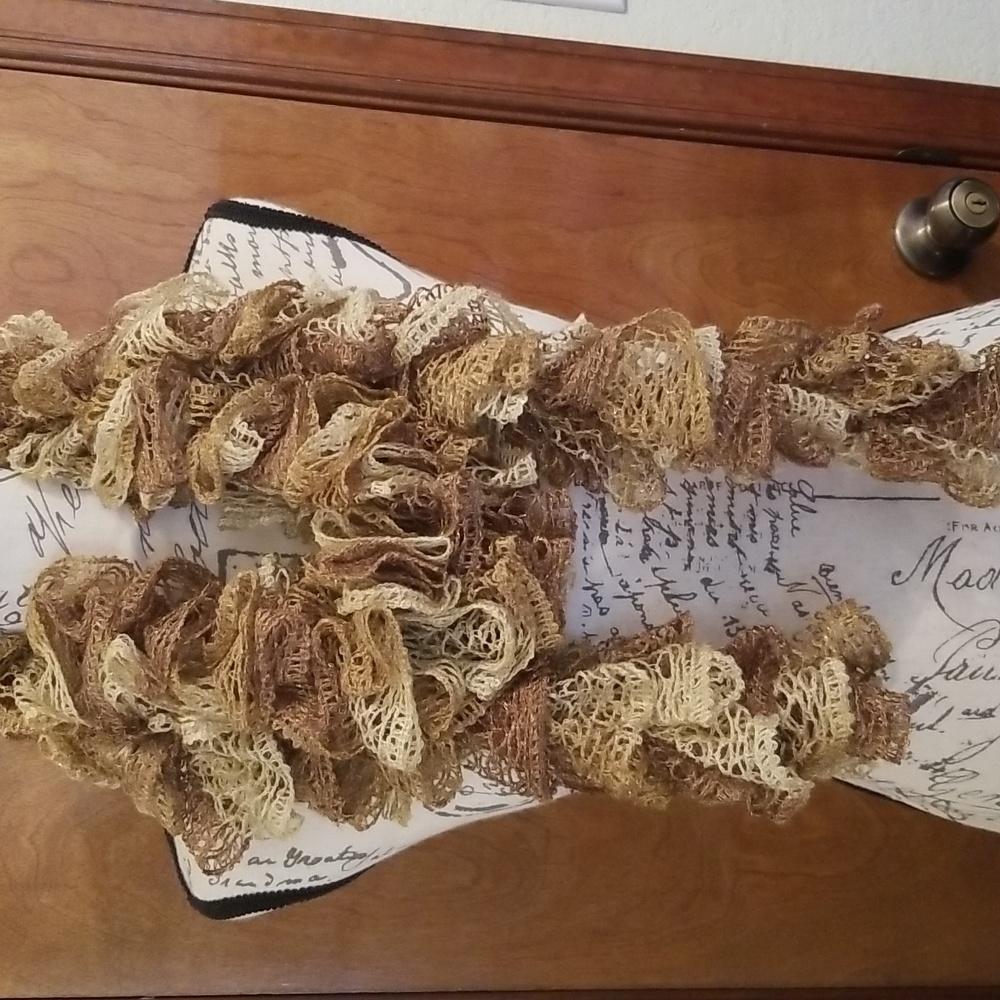 Hand crochet scarf